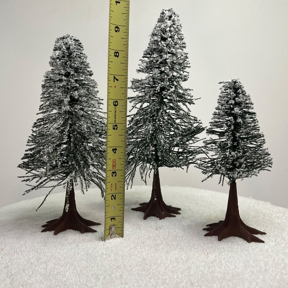 Department 56 Frosted Norway Pines Christmas Village Accessory from 1989 - Picture 3 of 6